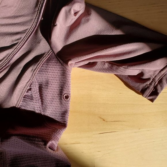 Adidas by Stella McCartney Dusty Mauve Button Front Elastic Waist Sport Top XS - Picture 8 of 11